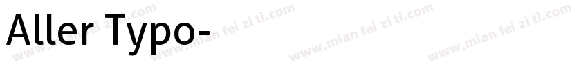 Aller Typo字体转换